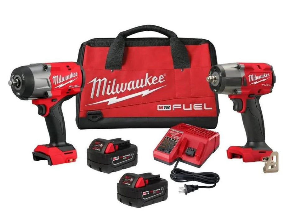 Milwaukee Tool M18 FUEL 1/2" HTIW & 3/8" MTIW Automotive Combo Kit