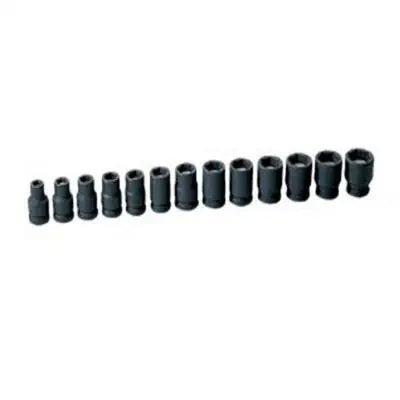 3/8" Drive 13 Pc. Metric Magnetic Impact Set