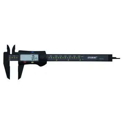 Carbon Fiber Digital Caliper with Fractional Display