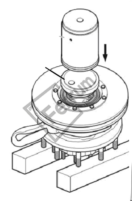 VOLVO D6 D12 D13 (FM) TRUCK REAR WHEEL AXLE BEARING/ OIL SEAL INSTALLER ALTERNATIVE TO 88800173
