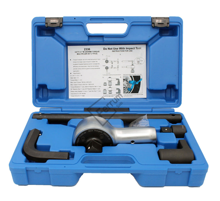 3/4"F X 1"M 2500NM TORQUE MULTIPLIER KIT (7 PCS) ALTERNATIVE TO OTC 7368