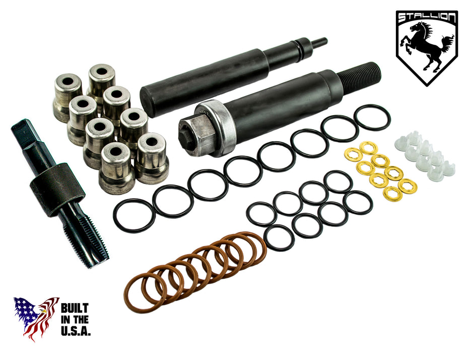 6.0L Fuel Injector Cup In-Vehicle Tool and Parts Set w/USA Tap