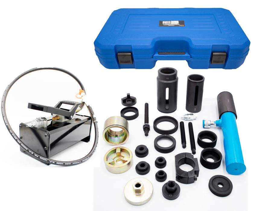 Hydraulic Vnl Cab & Leaf Spring Pin Bushing Remover/Installer Tool Kit with Air Pump 2510A