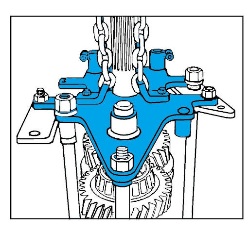 9996910 9996239 Alternative VOLVO TRUCK MAIN SHAFT COUNTER SHAFT REMOVAL AND INSTALLATION TOOL