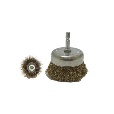 Wire Cup Brush 3", 1/4 in. Shaft, 10,000 RPM