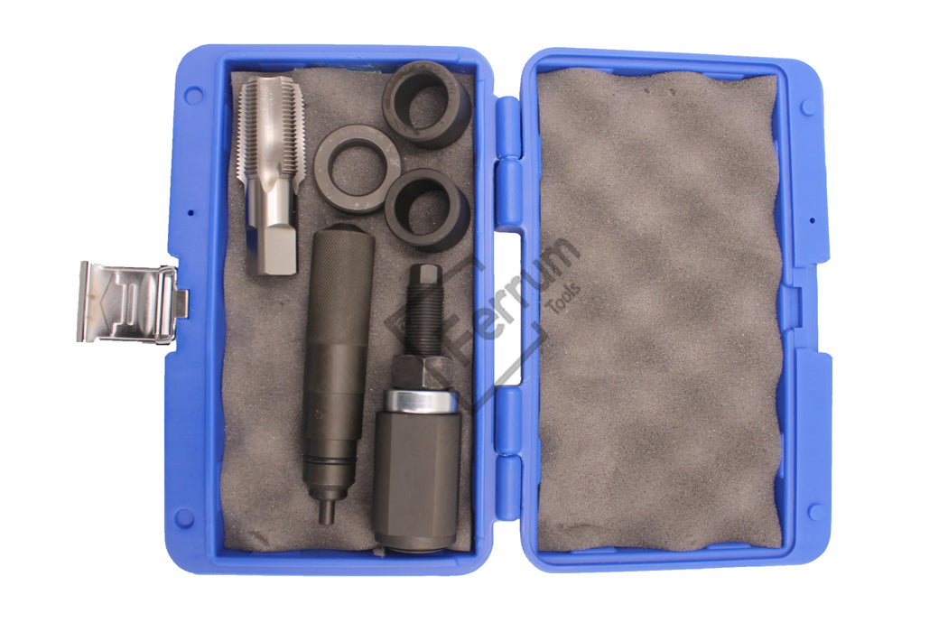 7.3L Powerstroke Fuel Injector Sleeve Cup In-Vehicle Tool Kit with Tap